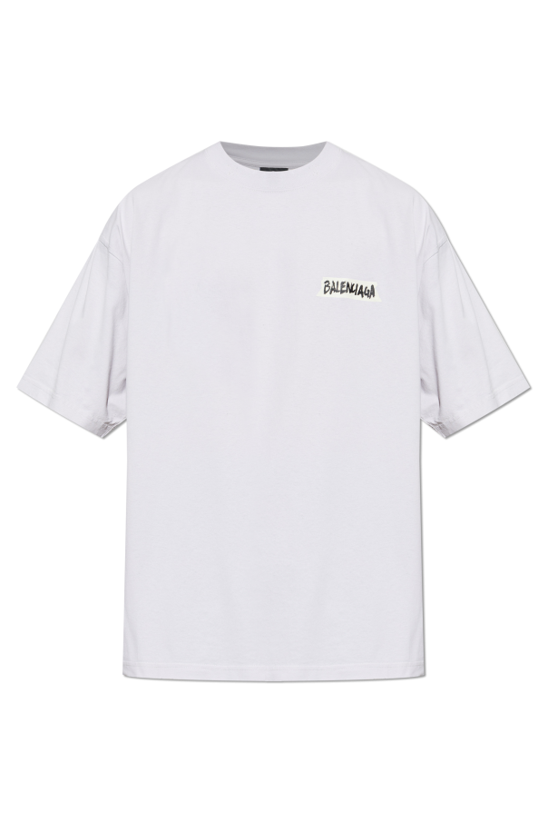 T-shirt with a vintage effect od Balenciaga
