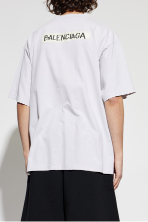 Balenciaga T-Shirt mit Vintage-Effekt