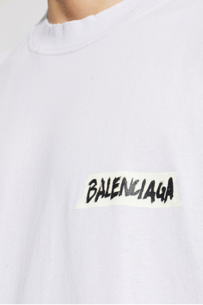 Balenciaga T-Shirt mit Vintage-Effekt