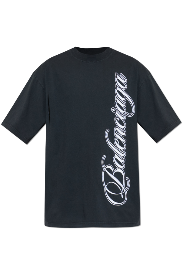 T-shirt with embroidered logo od Balenciaga
