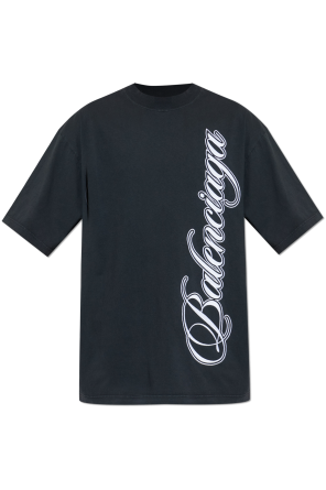 T-shirt with embroidered logo