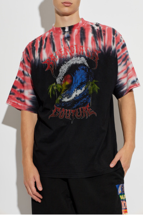 Balenciaga T-Shirt mit buntem Aufdruck