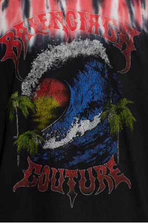 Balenciaga T-Shirt mit buntem Aufdruck