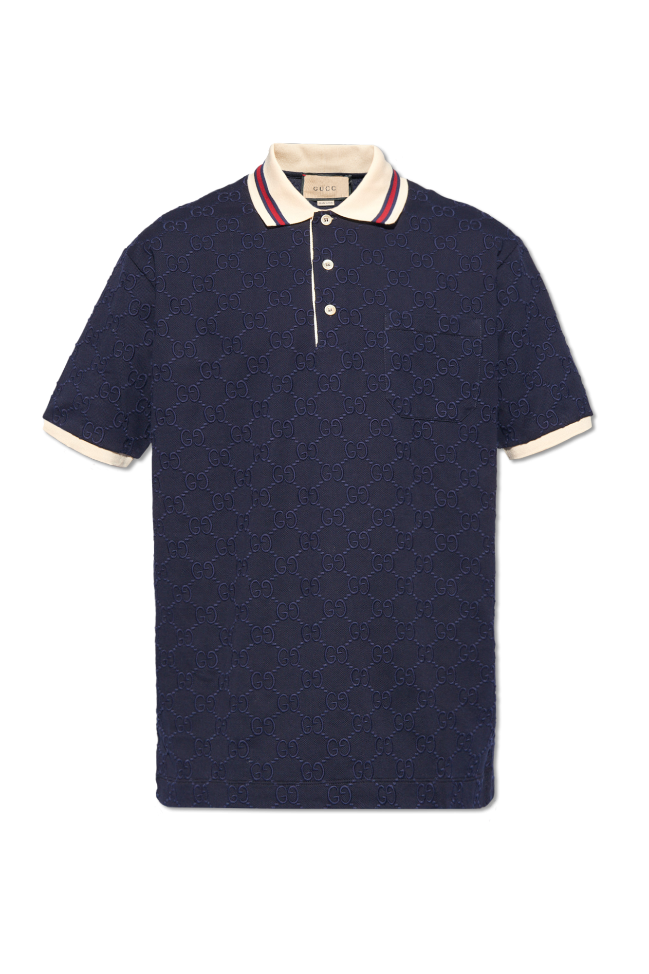Gucci Monogram-embroidered polo shirt