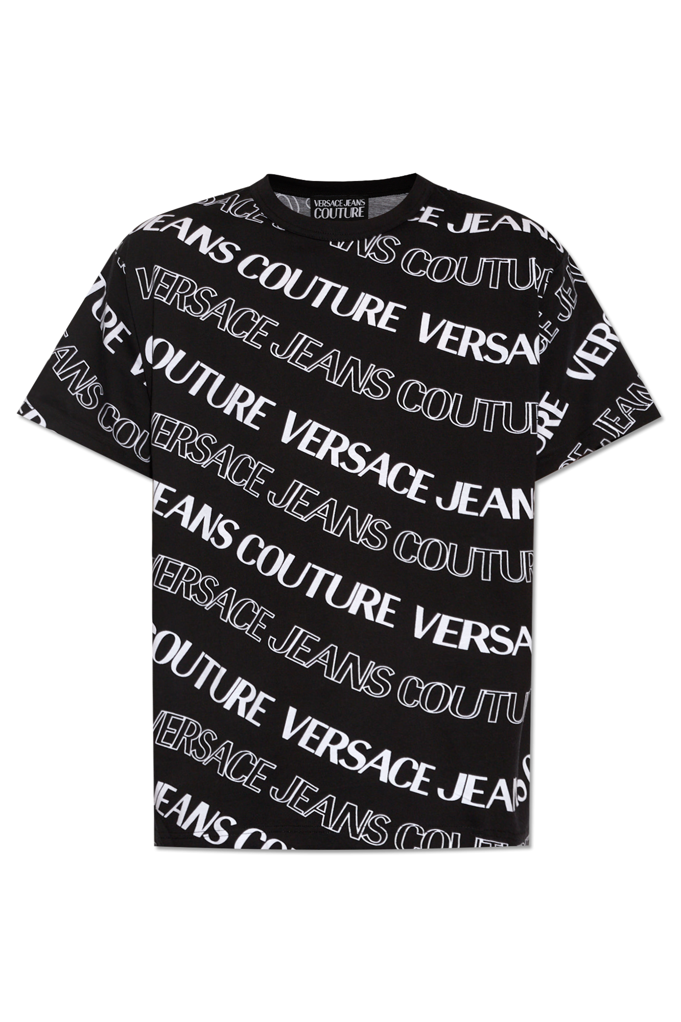 Black T-shirt with logo Versace Jeans Couture - Vitkac Canada