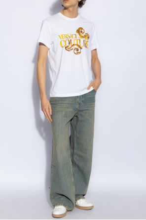 T-shirt z nadrukiem od Versace Jeans Couture