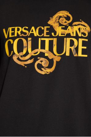 Versace Jeans Couture T-shirt z nadrukowanym logo