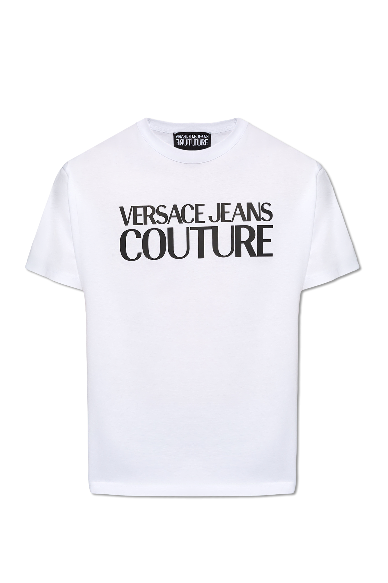 graphic-print cotton T-shirt Bianco T-shirt with logo