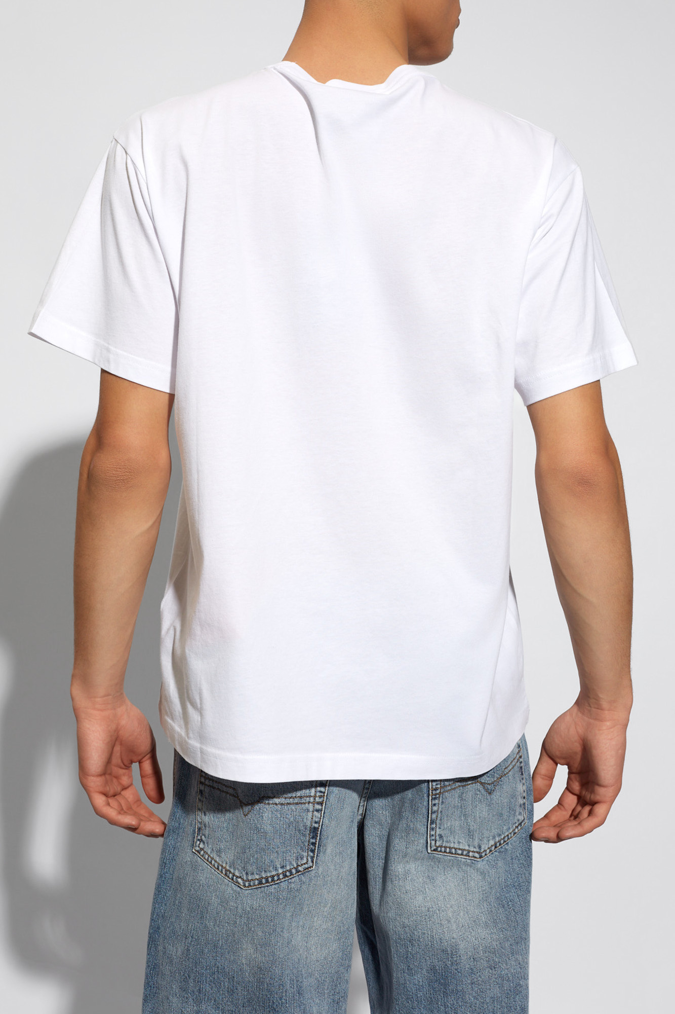 graphic-print cotton T-shirt Bianco T-shirt with logo