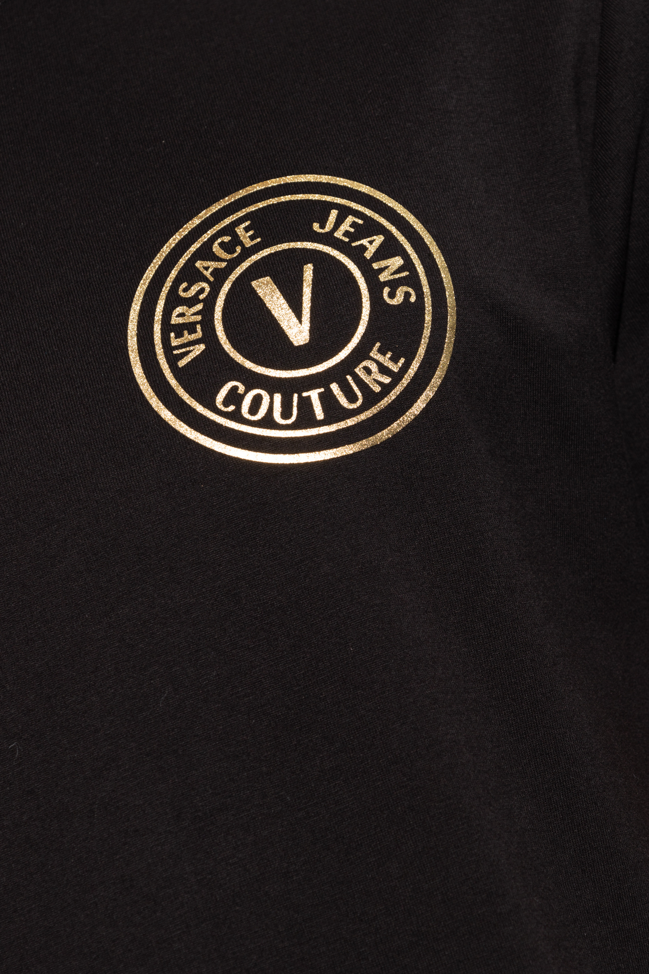Black T-shirt with logo Versace Jeans Couture - Vitkac Canada