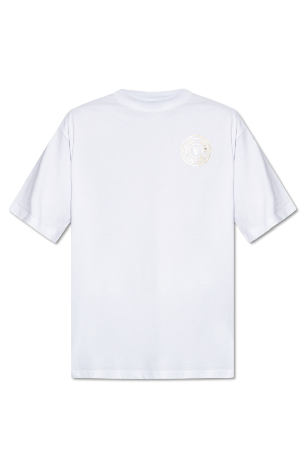 Versace Jeans Couture T-shirt z nadrukowanym logo