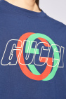 Gucci NAVY BLUE T-shirt with logo