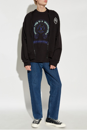 Hooded Sweatshirt With Interlocking G od Versace Jeans Couture