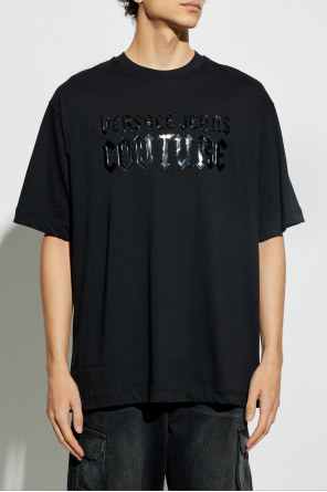 Versace Jeans Couture T-shirt z nadrukowanym logo