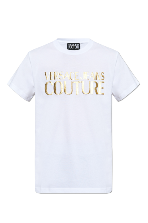 T-shirt z logo od Versace Jeans Couture