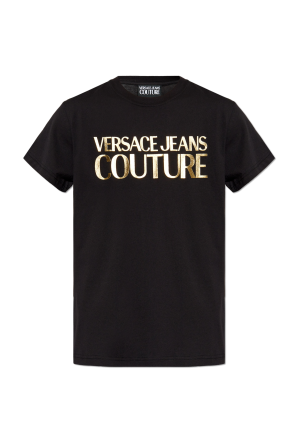 T-shirt z logo od Versace Jeans Couture