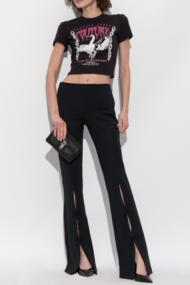 Versace Jeans Couture T-shirt with print and shimmering applications