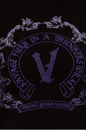 Versace Jeans Couture T-shirt with print and shimmering applications