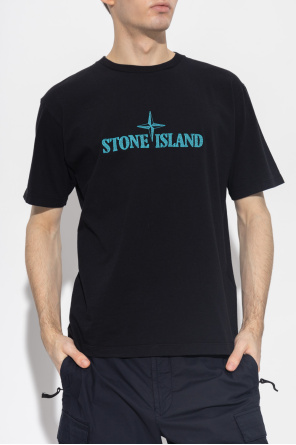 Stone Island T-shirt amp with logo