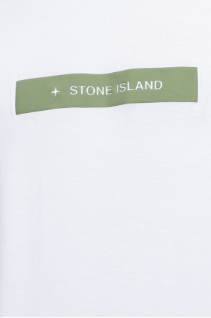 Stone Island denim tie front shirt