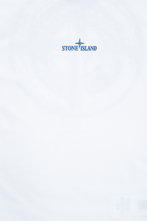 Stone Island Kids Nike T-Shirt Manche Courte Court Dri Fit Victory Printed