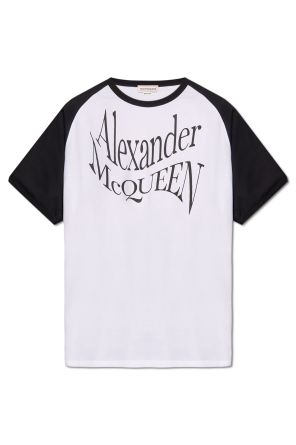 T-shirt z motywem czaszki od Alexander McQueen