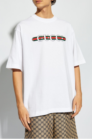 Gucci T-shirt z nadrukowanym logo