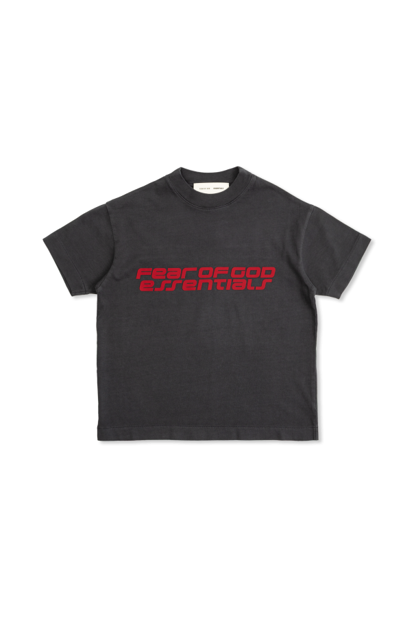T-shirt with a raised logo od Fear Of God Essentials Kids