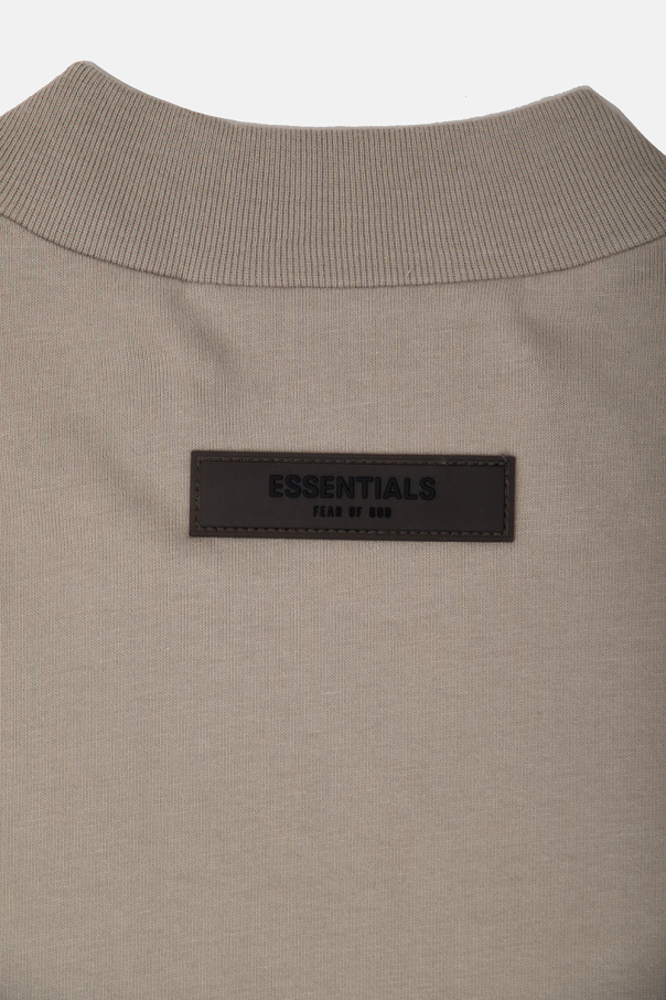 Fear Of God Essentials Kids Sweatshirt com capucho adidas Essentials French Terry 3S Full Zip cinzento branco mulher