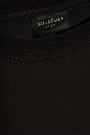Balenciaga T-shirt z nadukiem