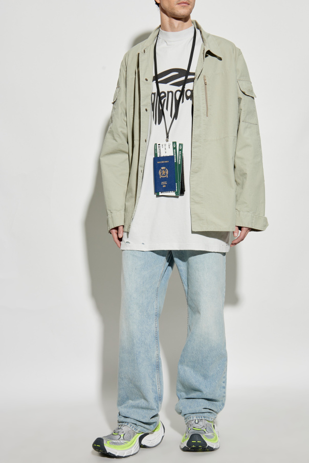 Balenciaga T-shirt with vintage effect