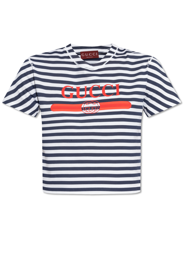 Gucci Striped pattern T-shirt