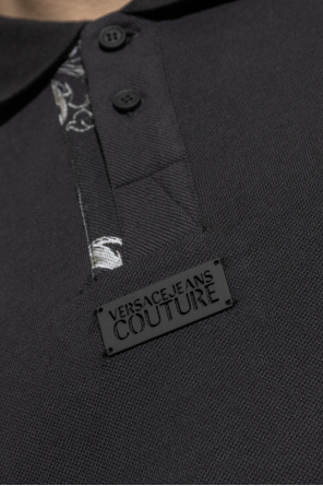 Versace Jeans Couture Polo z nadrukiem `Barocco`
