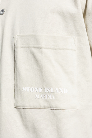 Stone Island T-shirt patch with logo