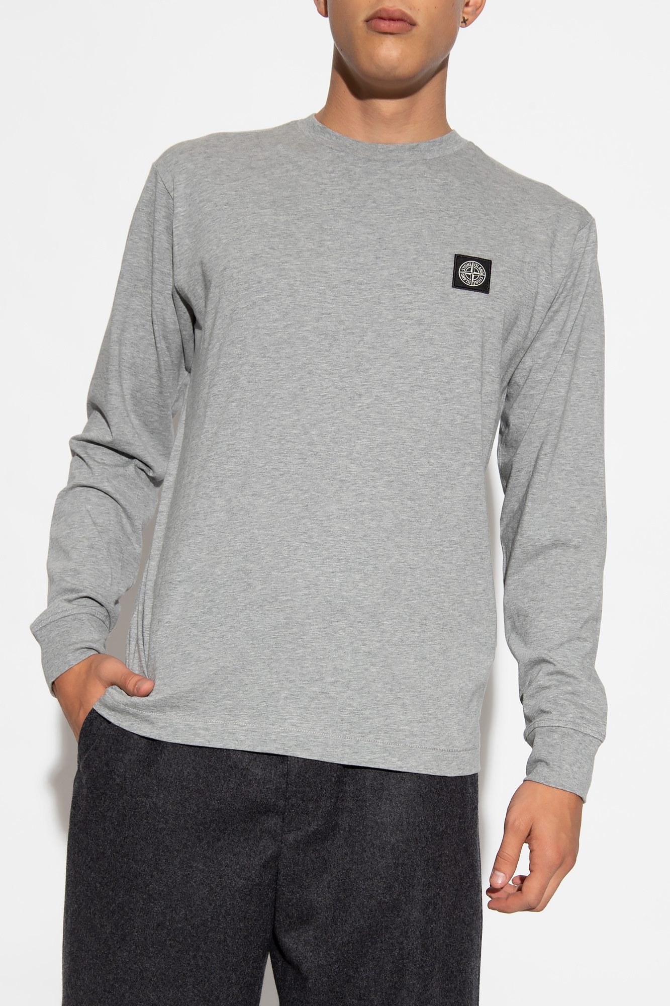 Stone Island T-shirt with long sleeves