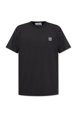Topman luxe print t-shirt in black