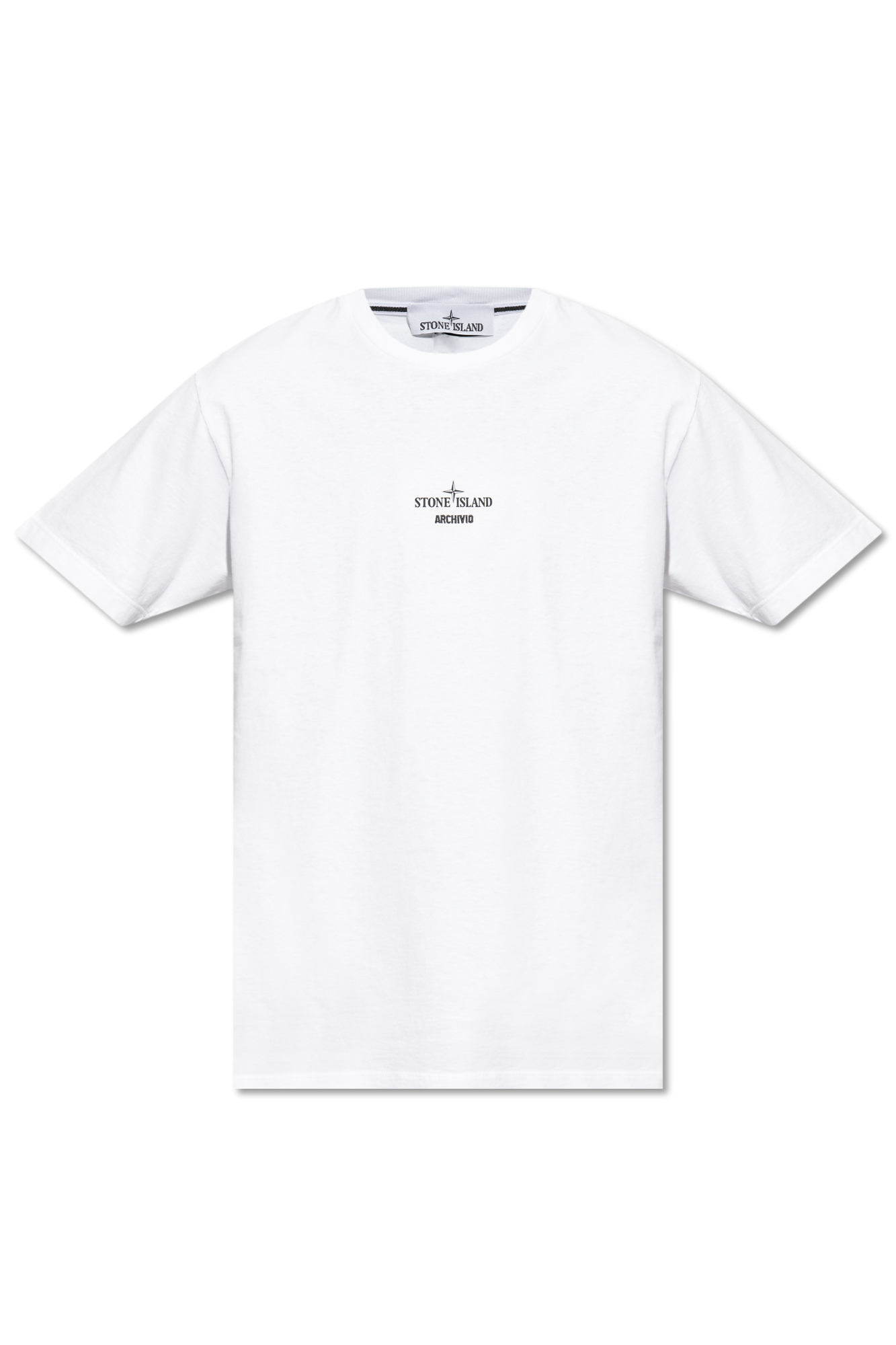 White T-shirt with logo Stone Island - Vitkac Canada
