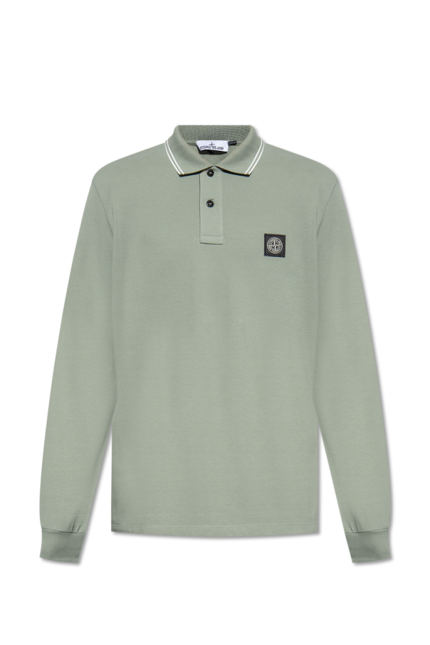 Stone Island Standard polo Hanford shirts with velcro fastening under mock buttons