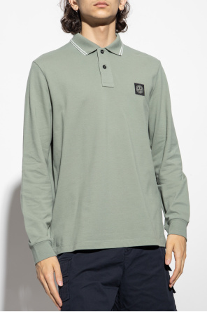 Stone Island Standard polo Hanford shirts with velcro fastening under mock buttons