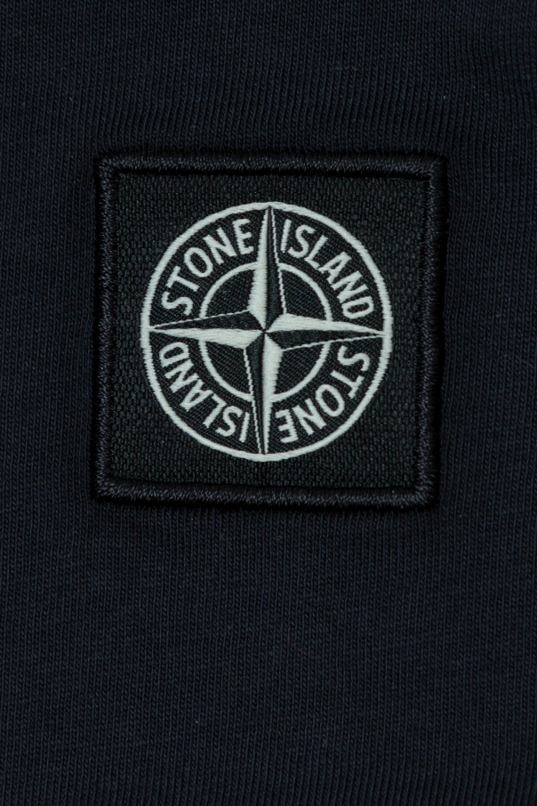 Stone Island Kids Barbour heart-patch wax jacket Schwarz