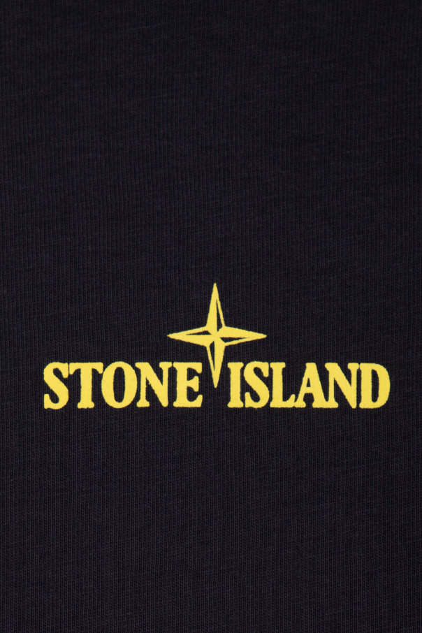 Stone Island Kids Silk Blend Collared Long Sleeve Shirt