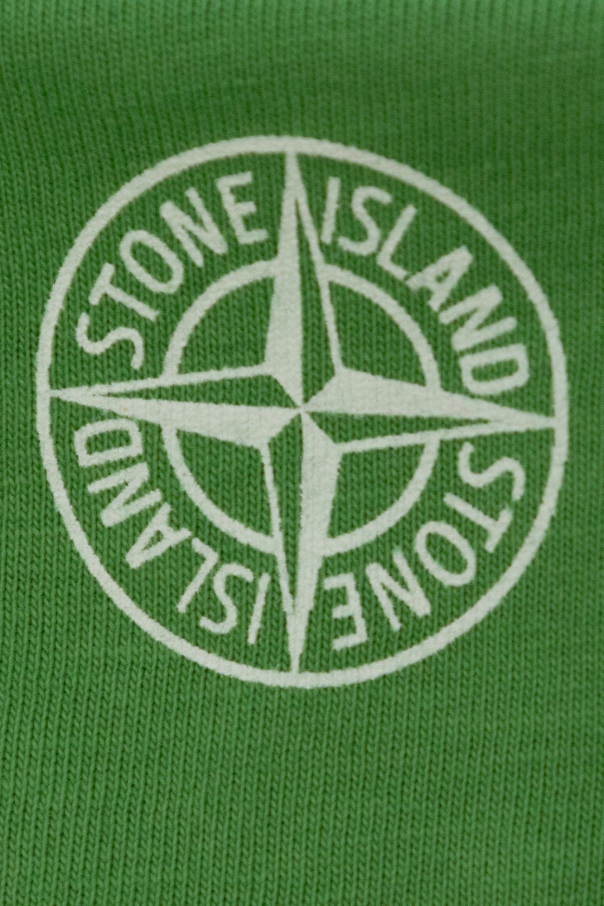 Stone Island Kids T-shirt mesh with logo