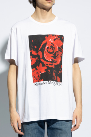 Alexander McQueen T-shirt z logo