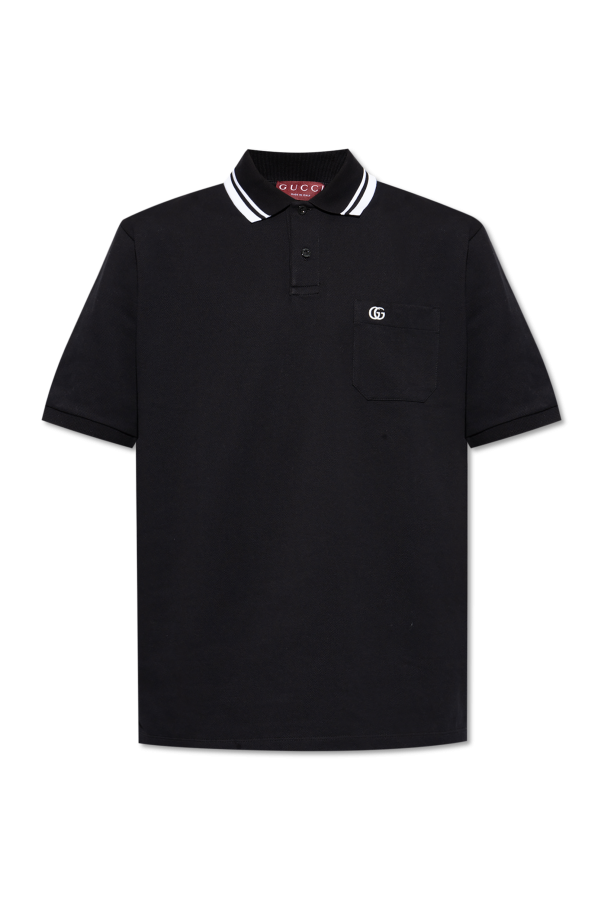 Cotton polo shirt with pocket od Gucci