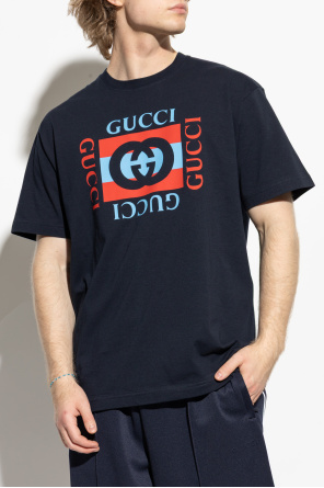 Gucci T-Shirt mit aufgedrucktem Logo