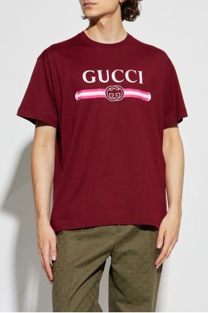 Gucci T-shirt z nadrukowanym logo