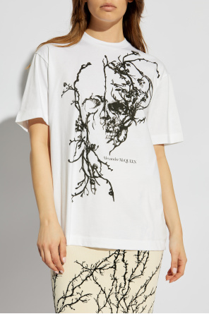 Alexander McQueen T-shirt typu `oversize`