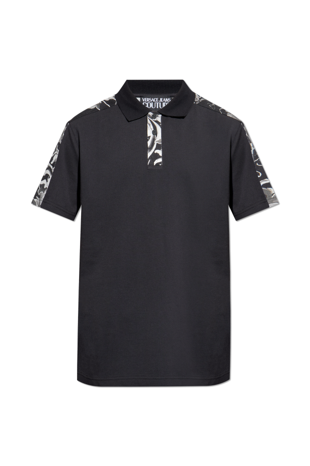 Polo shirt with 'Barocco' print, zdjęcie 1 Polo shirt with 'Barocco' print od Versace Jeans Couture