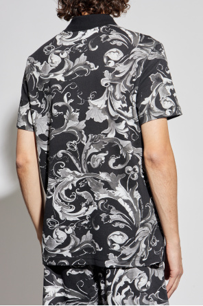 Versace Jeans Couture Polo shirt with 'Barocco' print