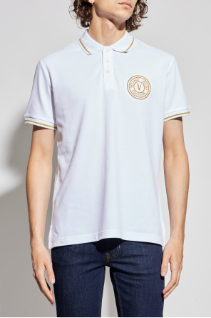Versace Jeans Couture Polo mit aufgesticktem Logo